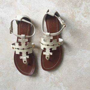 Tory Burch Phoebe Sandals, ivory